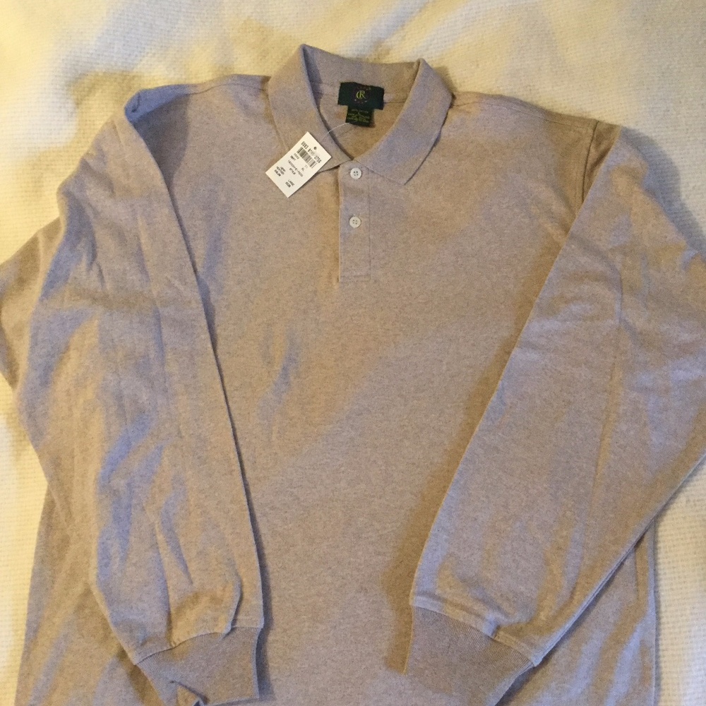 Men's long sleeved polo shirt